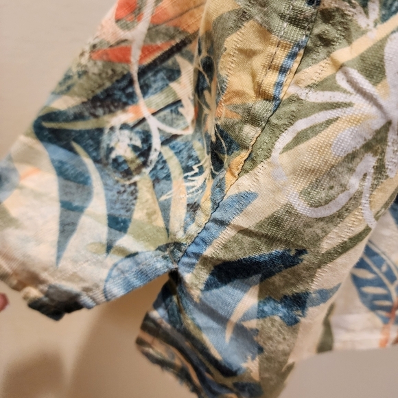 The Territory Ahead Men's 100% Cotton Tropical Short Sleeves Button Down Shirt M - Picture 10 of 11